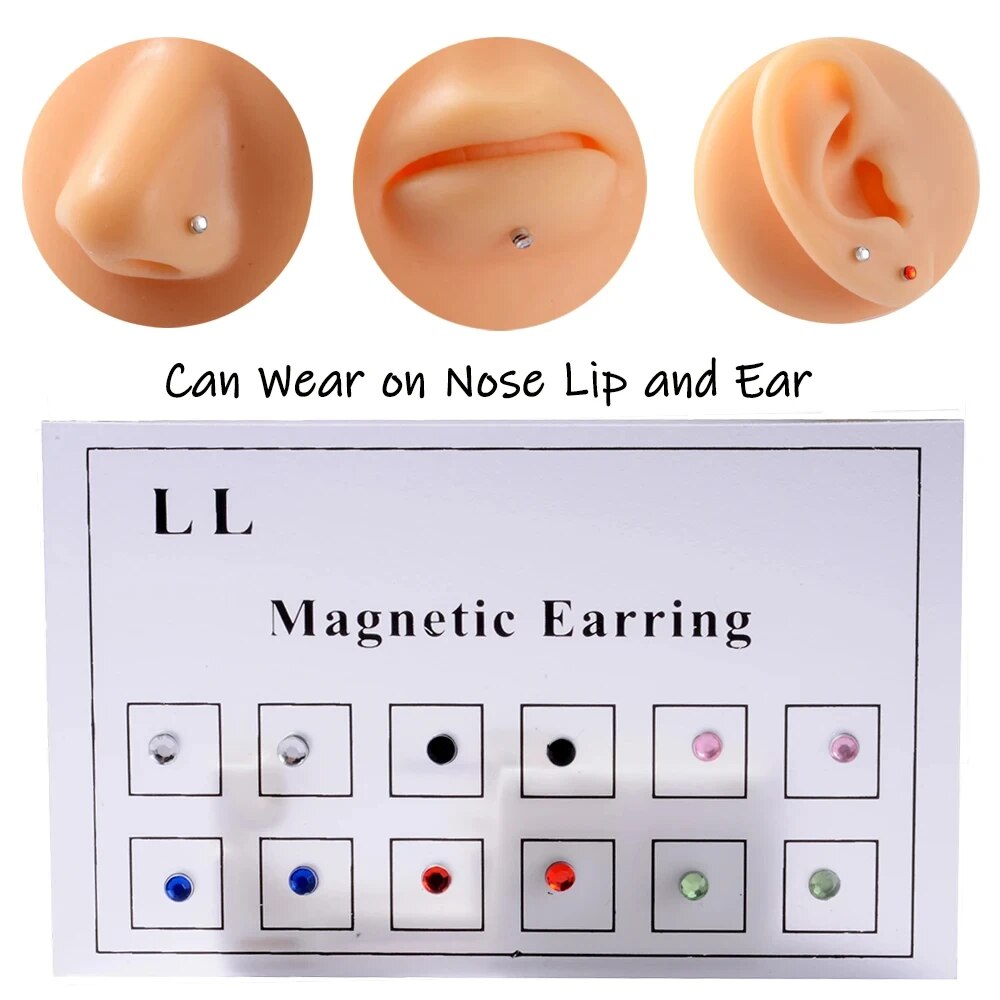Body Jewelry Labret - 12 PZ/carta Falso Traguratore Non Forato