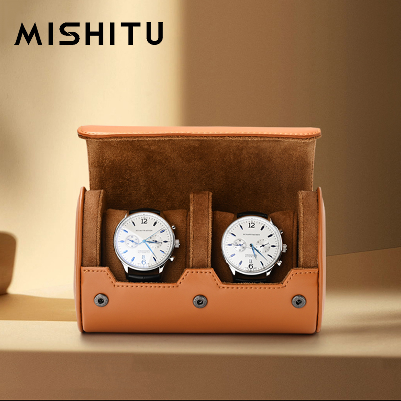 Body Jewelry Organizer - MISHITU 1/2/3-Slot Orologio Rotolo di Immagazzinaggio