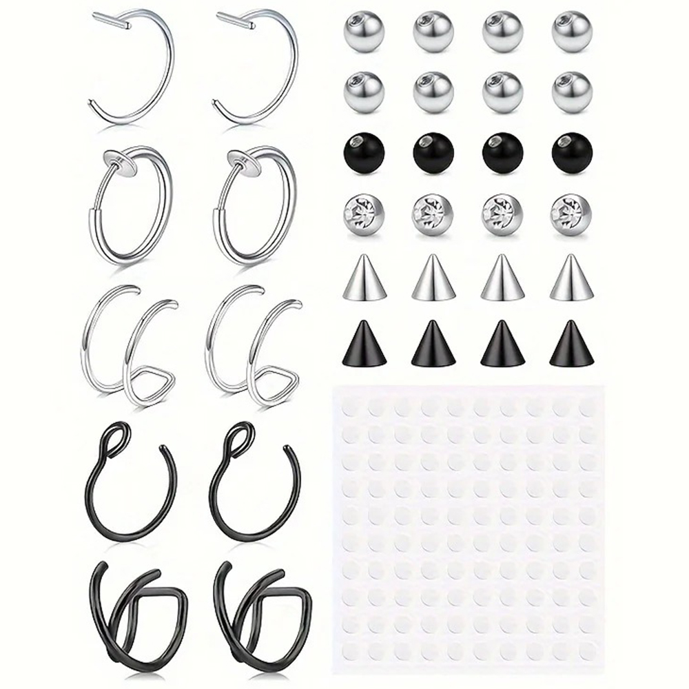 Body Jewelry Labret - Piercing Finti, Anello Finto per Labbra,