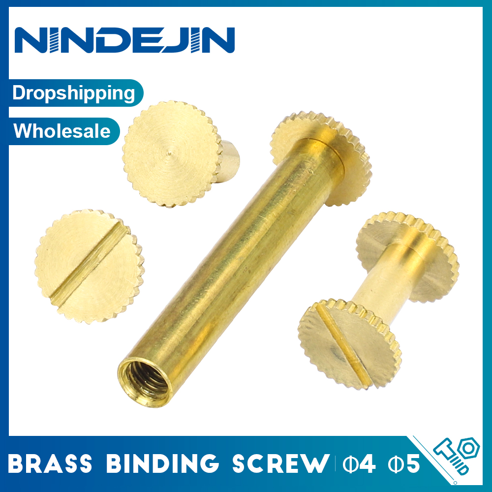 Body Jewelry Chicago - NINDEJIN 20pcs ottone Chicago Binding Screw