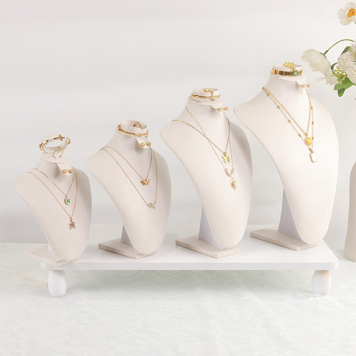 Body Jewelry Display Case - Busto per esposizione di gioielli in