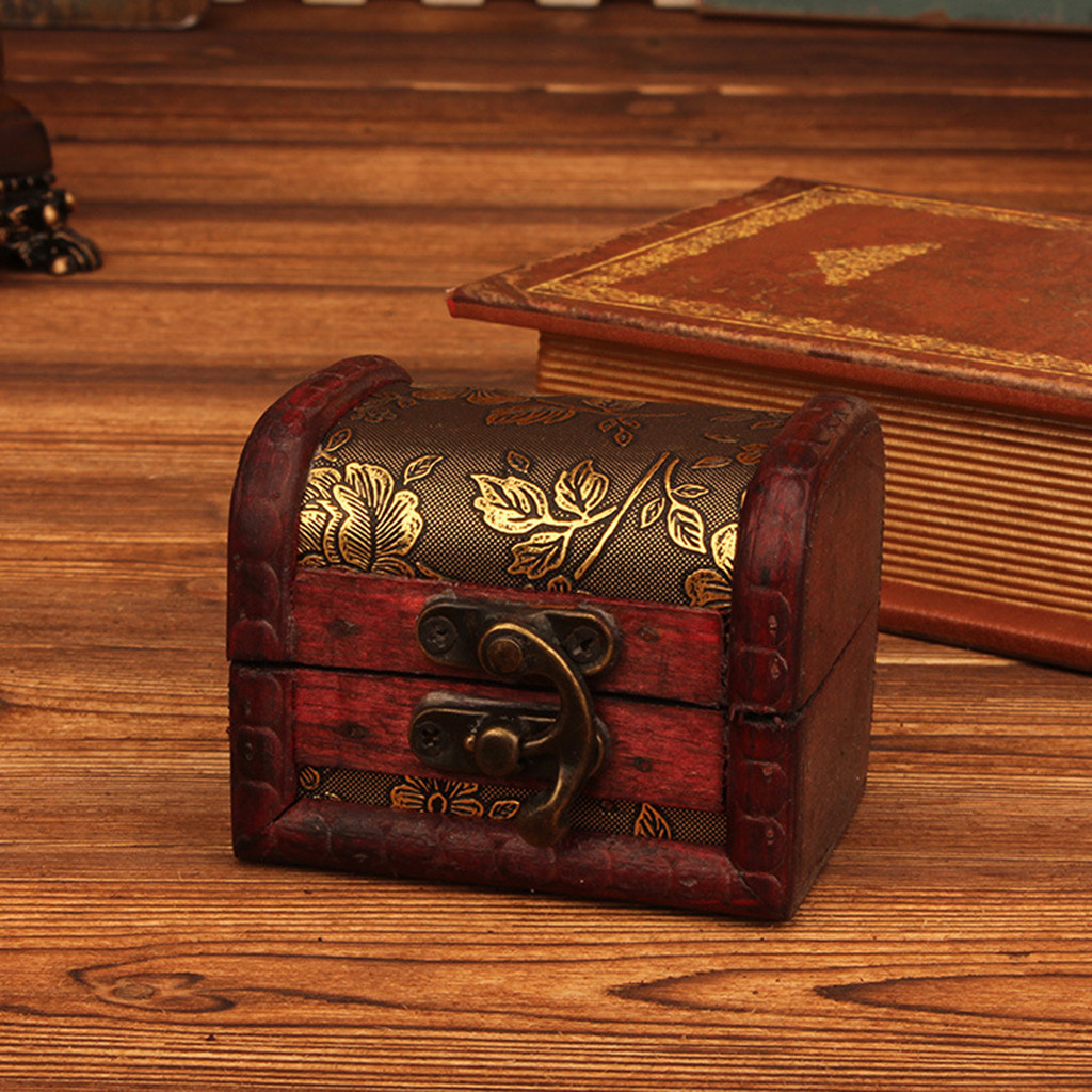 Body Jewelry Organizer - Scatola portagioie in legno stile vintage