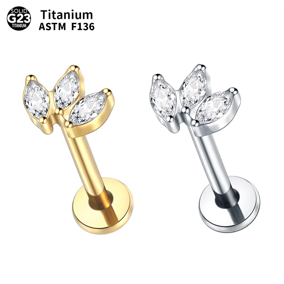 Body Jewelry Labret - 1pc Labret Piercing Titanio Lip Studs