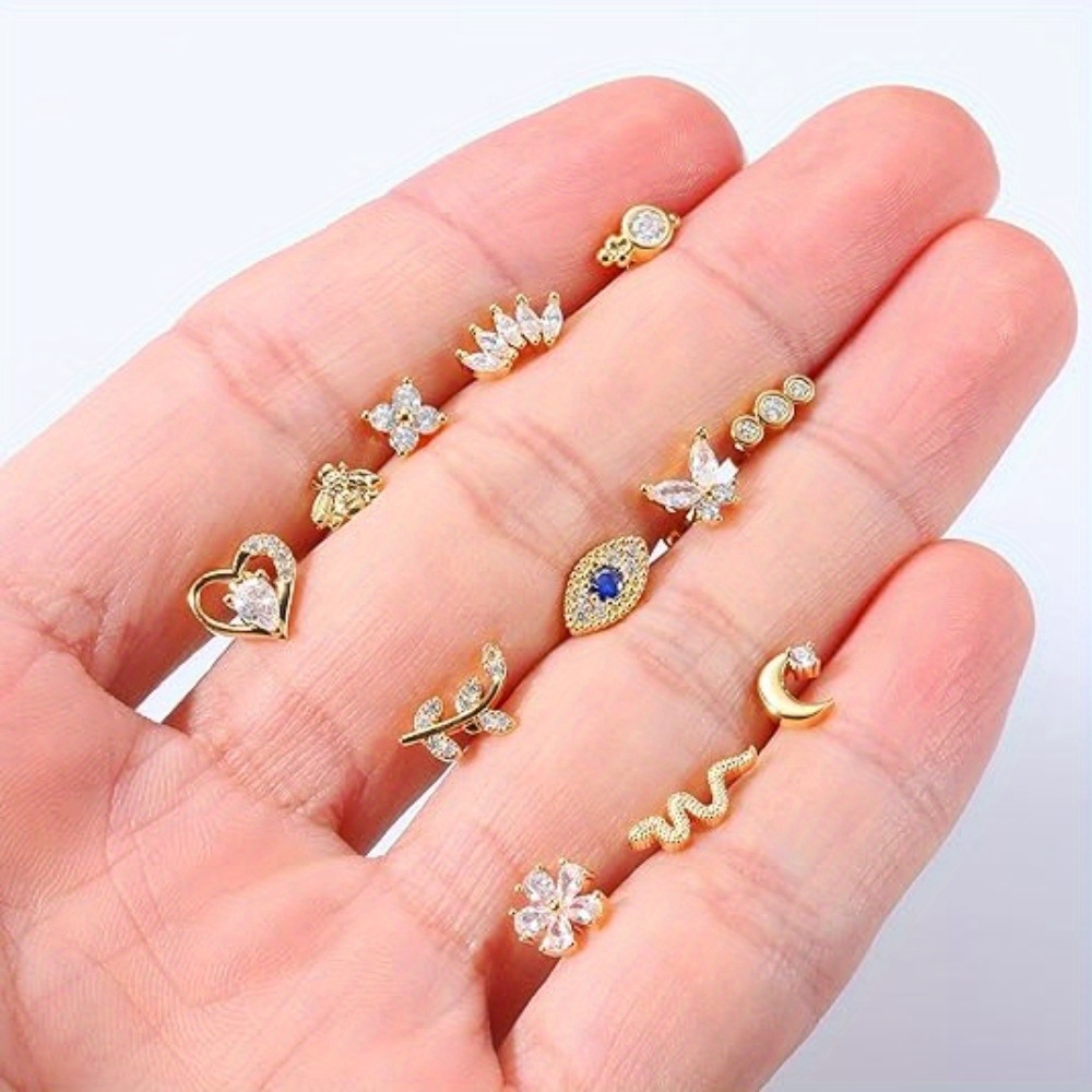 Drperfect Set di 12 Orecchini  - Body Jewelry Changing Kit recensione e prezzo