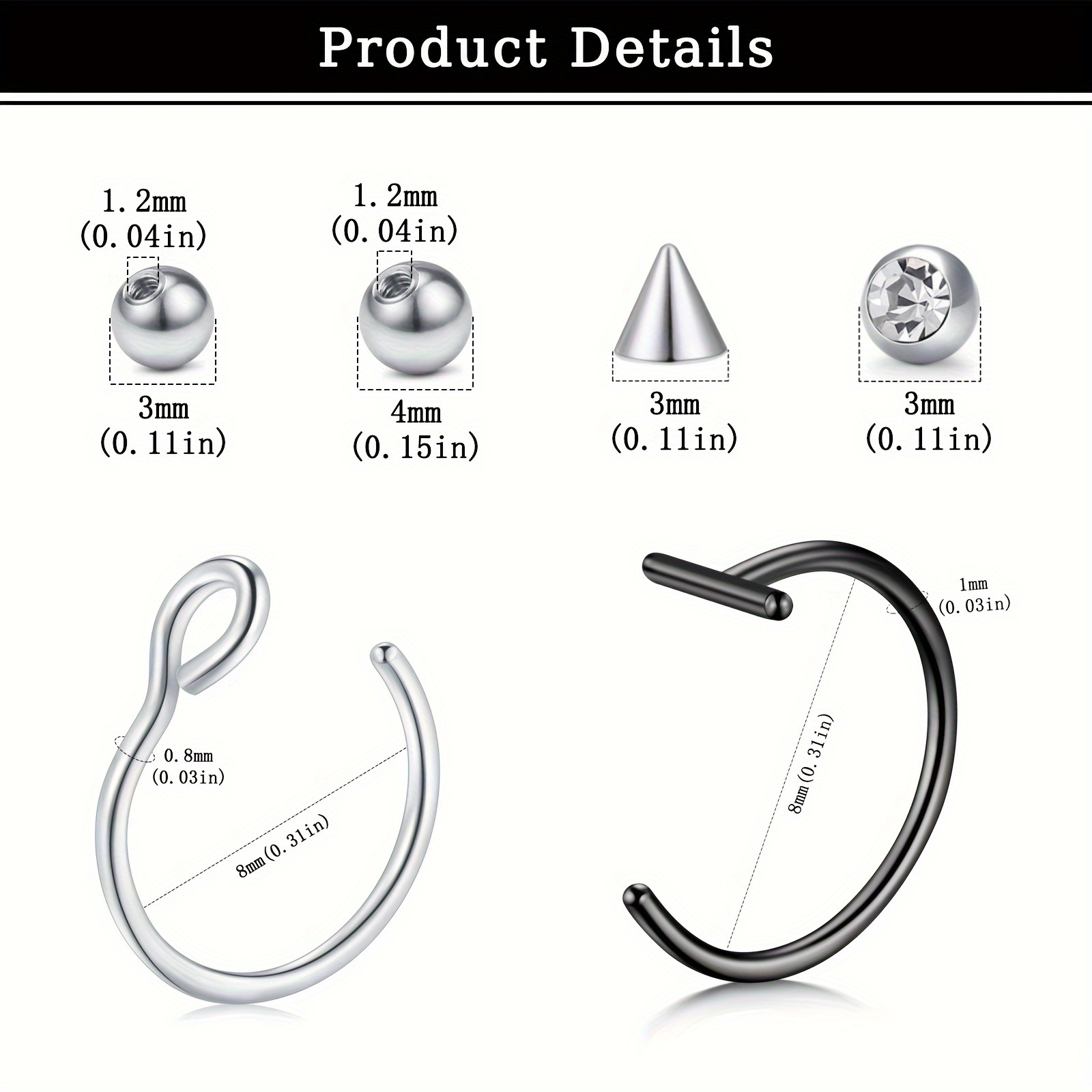 Piercing Finti, Anello Finto p - Body Jewelry Labret recensione e prezzo