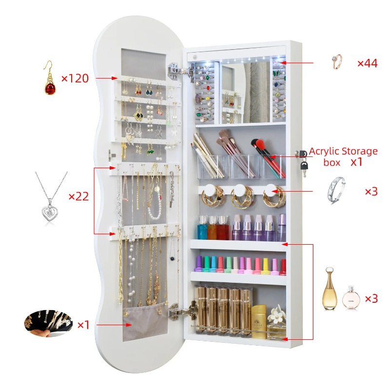 Specchio europeo semplice in l - Body Jewelry Storage recensione e prezzo