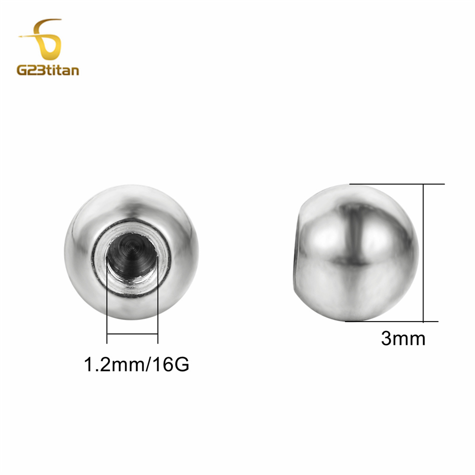 10 pezzi di sfere in titanio G - Body Jewelry Labret recensione e prezzo