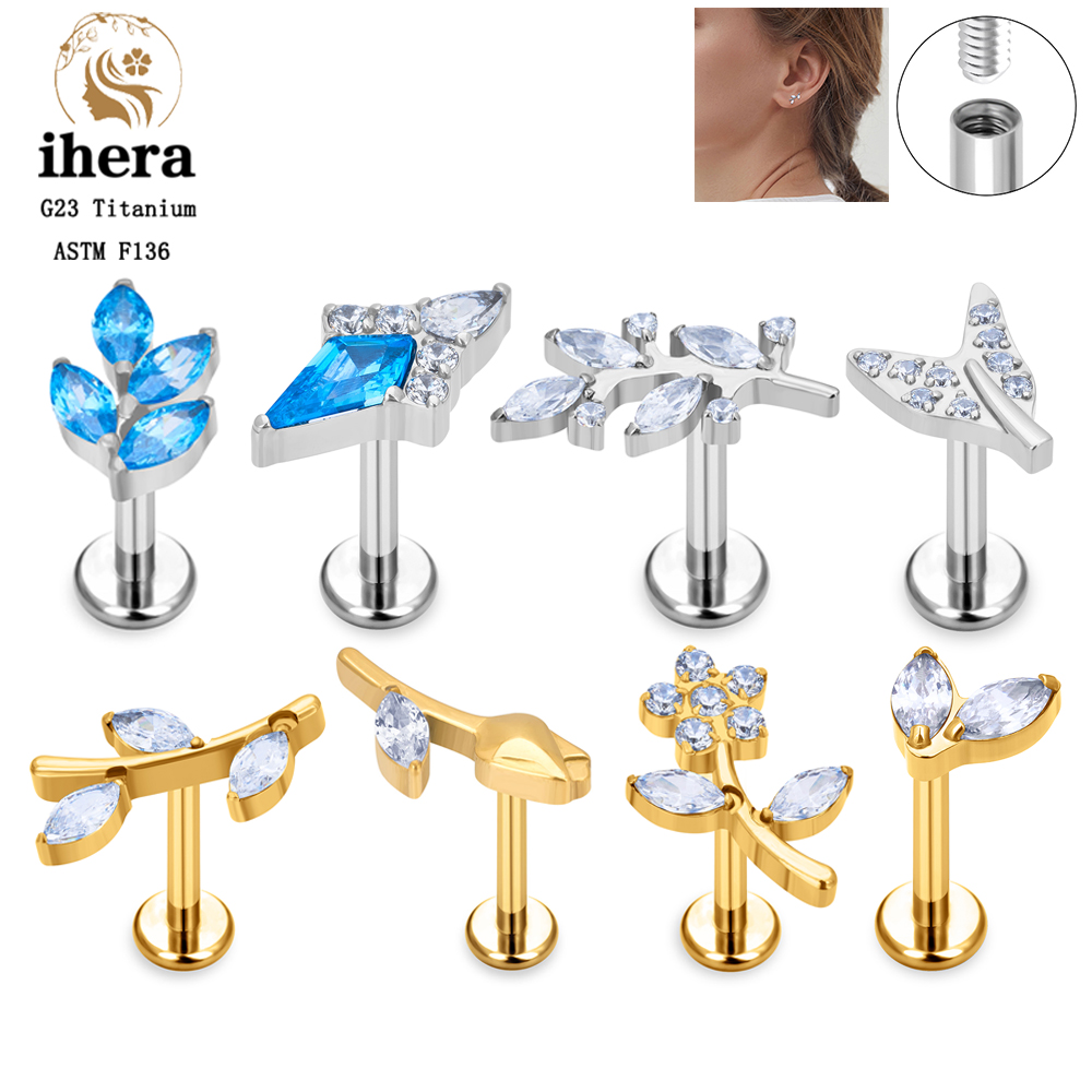 Orecchini a perno con motivo a - Body Jewelry Labret recensione e prezzo