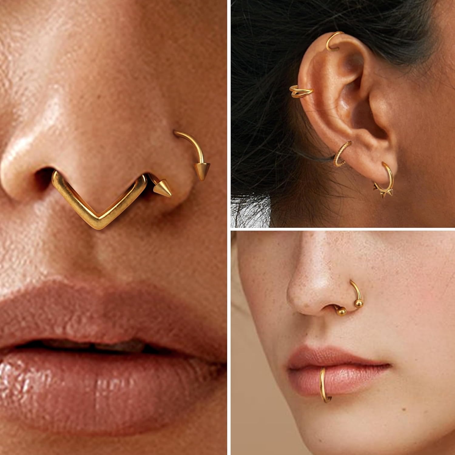 16 Pezzi Anelli per Septum 16G - Body Jewelry Changing Kit recensione e prezzo