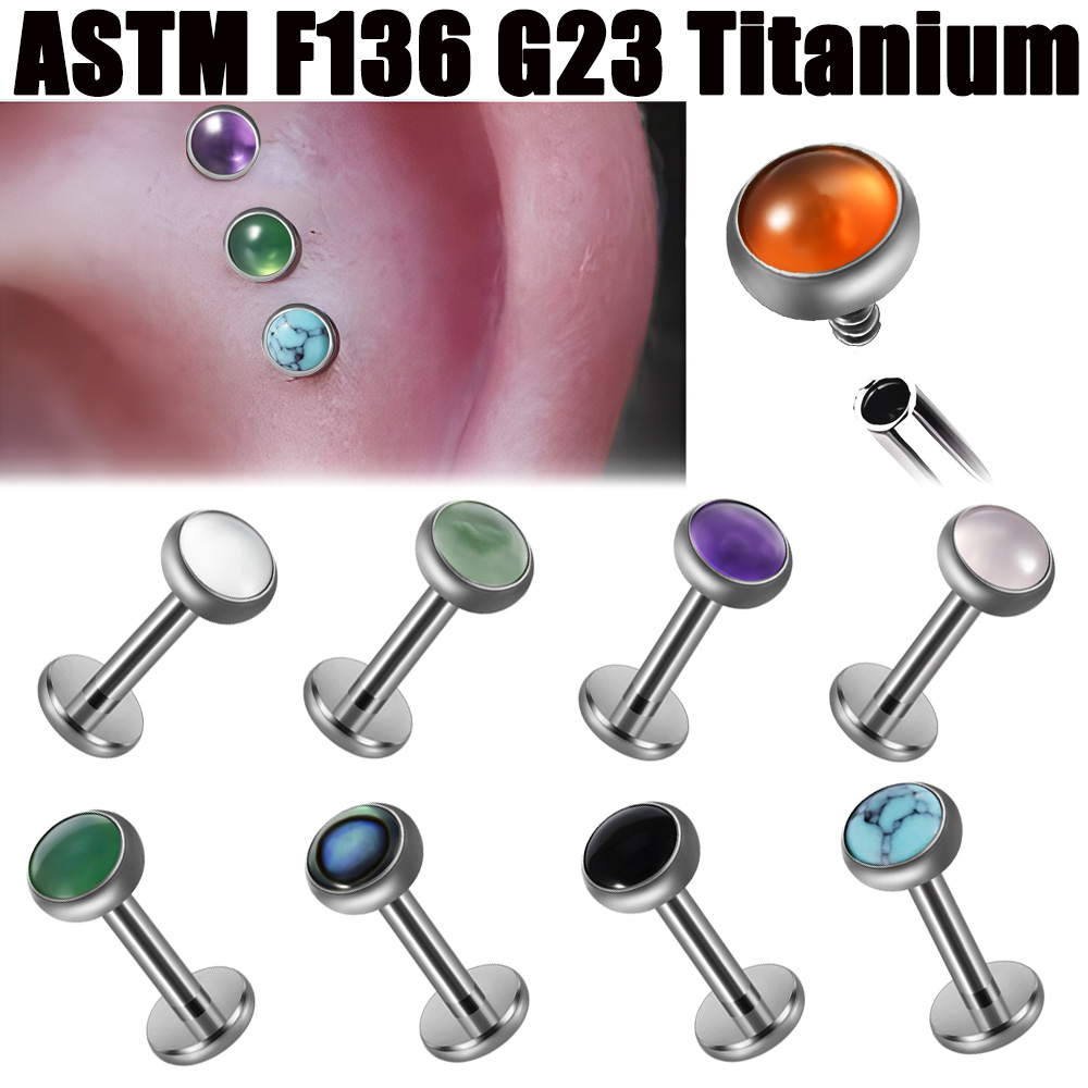 1PC 16g G23 Titanio Cristallo, - Body Jewelry Labret recensione e prezzo