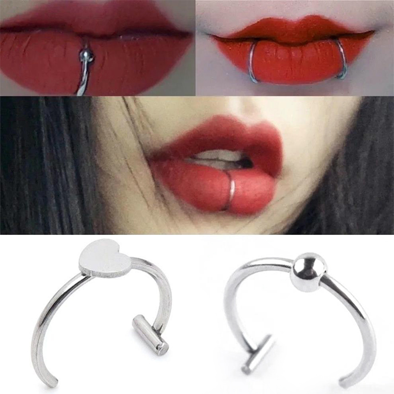 1Pc In Acciaio Inox Falso Anel - Body Jewelry Labret recensione e prezzo