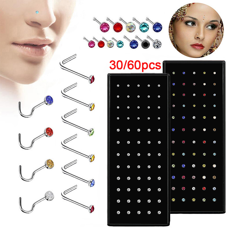 Set di Piercing per Naso a L i - Body Jewelry Changing Kit recensione e prezzo