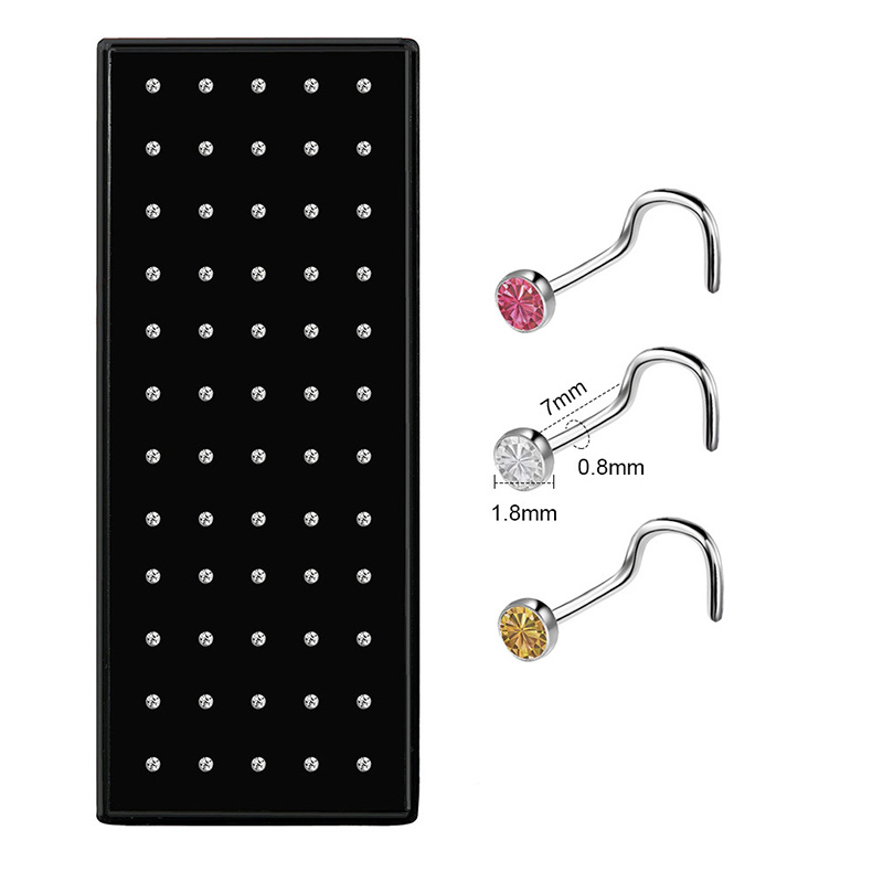 Set di Piercing per Naso a L i - Body Jewelry Changing Kit recensione e prezzo