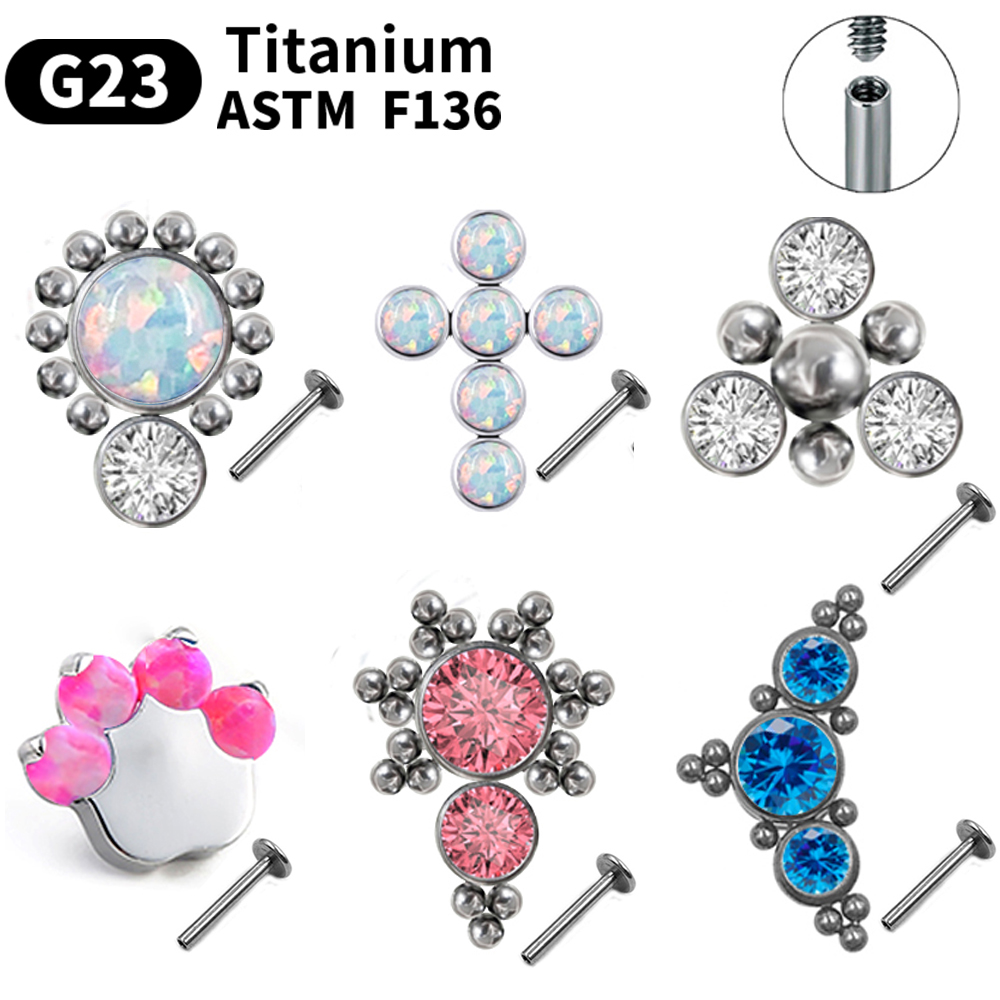 Orecchini a perno in titanio G - Body Jewelry Labret recensione e prezzo