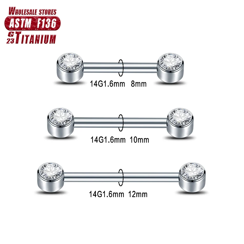 F136 Titanio 14G Zircone Anell - Body Jewelry Changing Kit recensione e prezzo